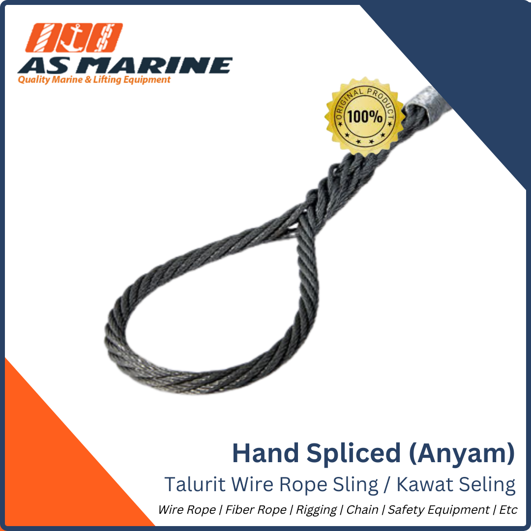 Jual Hand Spliced Wire Rope Sling / Talurit dengan Metode Anyam